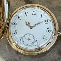 System Glashütte Savonette Taschenuhr 14k Gelbgold München - Sendling Vorschau