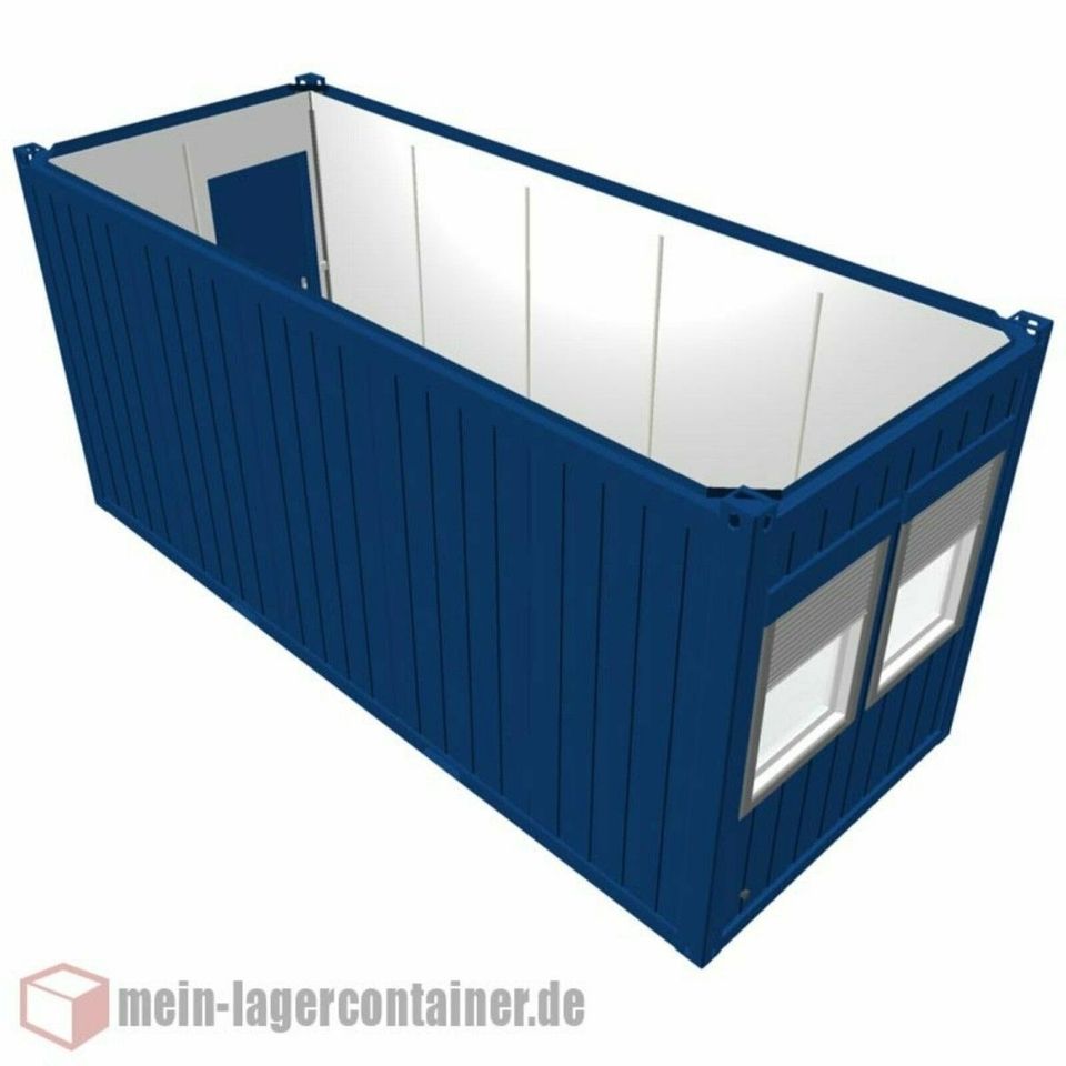20 Fuß Bürocontainer Isoliert mit Fenster Stahltür E-Heizung NEU in Hildesheim
