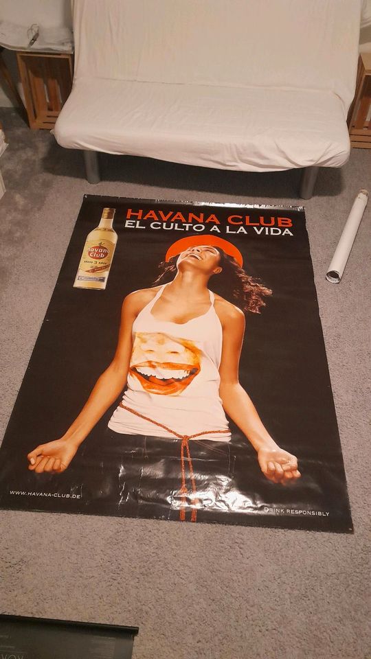 Havanna Club Plakat Werbung riesig groß 175 x 120 Partyraum in Lohmar