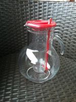 Glaskaraffe Glaskrug Glaskanne mit Kühleinsatz für Eiswürfel Hamburg Barmbek - Hamburg Barmbek-Süd  Vorschau