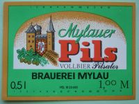 1 DDR-Bier-Etikett - Mylauer Pils, Brauerei Mylau, Sachsen Bayern - Regensburg Vorschau