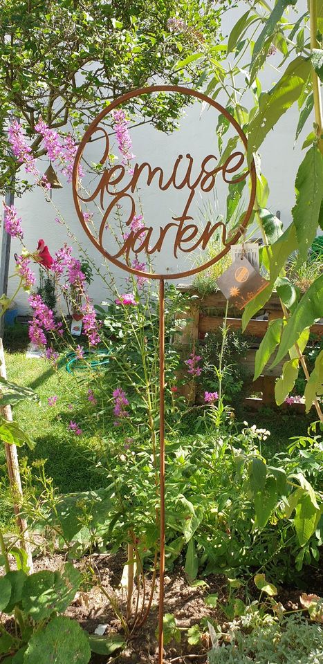 shabby XL Eisen Gartenstecker GemüseGarten Stab Rost Landhaus in Mönchengladbach