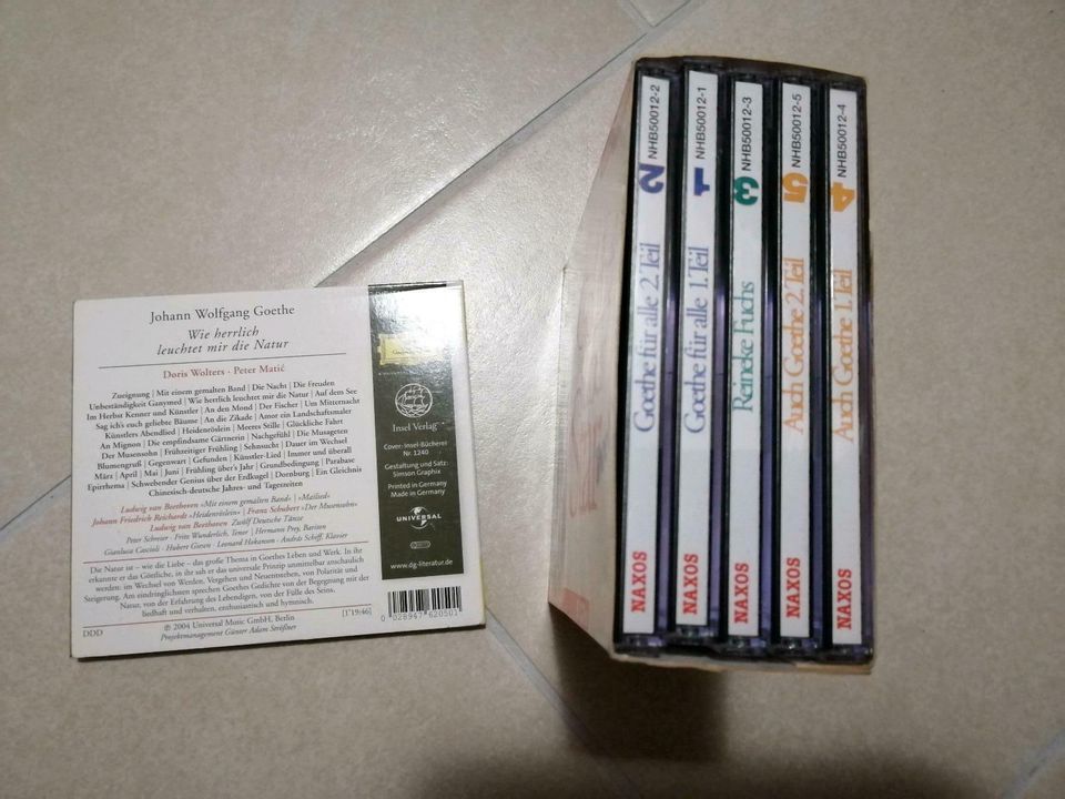 Goethe 6 Audio CDs, zusammen für nur 7 € in Neuendettelsau