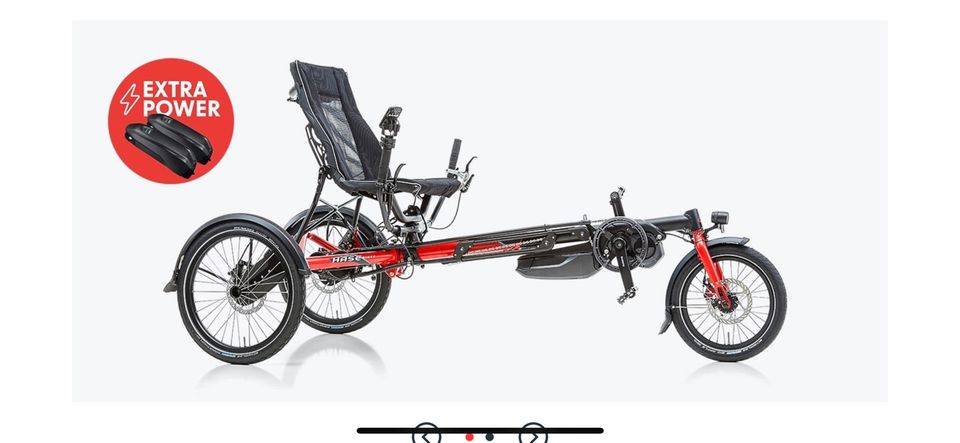 Hasebike Liegedreirad Hase Lepus Steps E-Bike  incl 2 Akkus in Tostedt