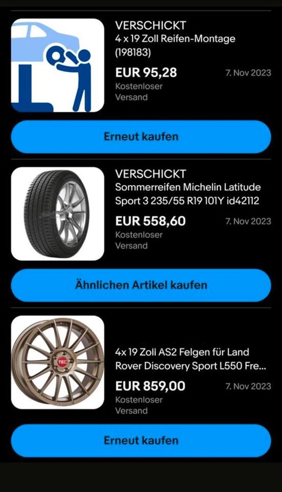 Sommer komplett Räder 235/55/R19 Michelin Landrover, Ford, Volvo in Saarbrücken