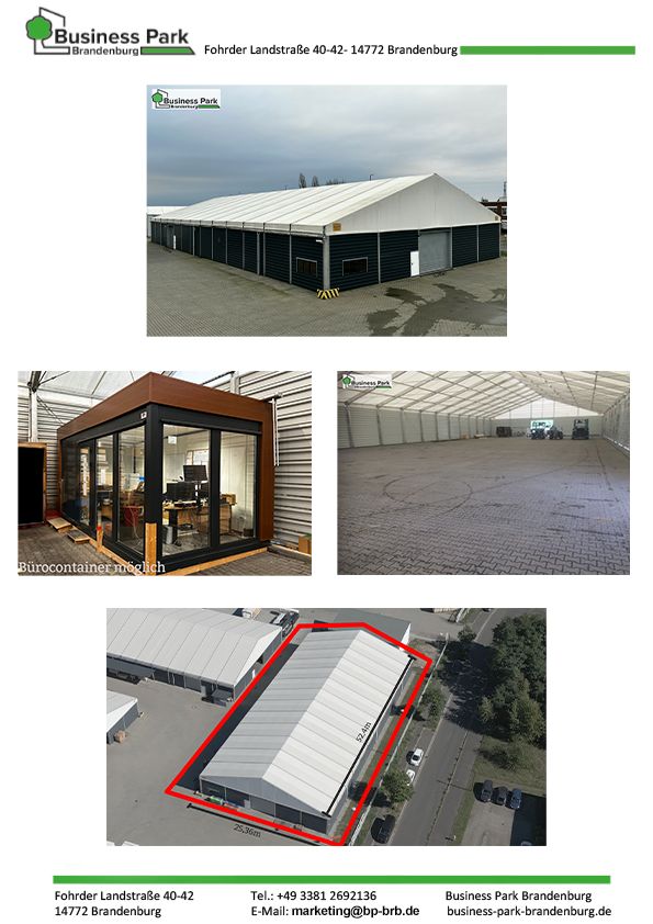 Gewerbefläche/Lagerhalle c.a 1328m² in Brandenburg an der Havel