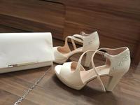 Festschuhe, Kommunion,Brautschuhe + Tasche Niedersachsen - Steinfeld Vorschau
