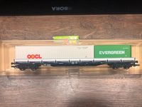 H0 5250 K DB Flachwagen Res 687 m. OOCL & Evergreen Container Ep. Sachsen - Bautzen Vorschau