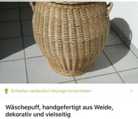 Wäschepuff handgefertigt aus Weide Bayern - Haßfurt Vorschau