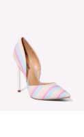 JustFab High Heels Pumps Neu 39 bunt gestreift Schuhe Nordrhein-Westfalen - Freudenberg Vorschau