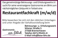 Stellenangebot:  Restaurantfachmann /-frau  (m/w/d) Häfen - Bremerhaven Vorschau