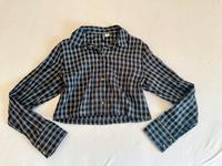 Schwarz weiß kariertes cropped Hemd Bluse XS Sommer Oberteil Hessen - Marburg Vorschau