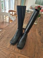 schwarze Stiefel, 5th Avenue,  echtes Leder Brandenburg - Bad Saarow Vorschau