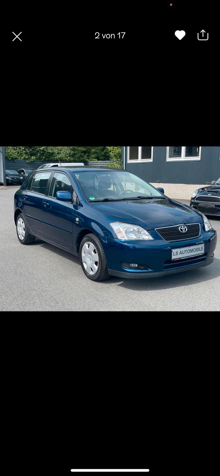 Abbildung des Autos Toyota Corolla