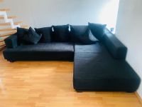 Sofa, Couch Lounge mit Kissen, schwarz Stoff Nordrhein-Westfalen - Mönchengladbach Vorschau