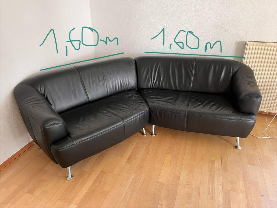 Sofa/Couch aus Leder in Leipzig
