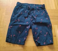 H&M Baumwoll-Shorts Gr. 110 blau mit pinken Flamingos Nordrhein-Westfalen - Gütersloh Vorschau