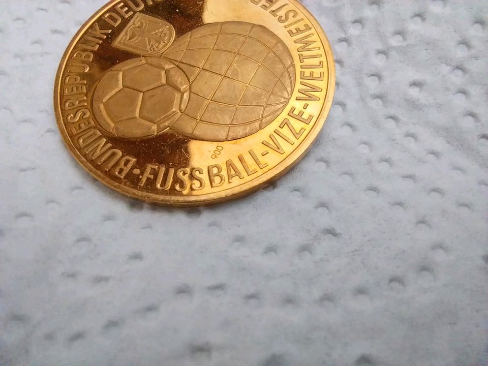 Goldmedaille Fußball WM 1966 Deutschland, rar! GOLD, Goldmünze in Warburg