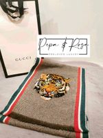 Gucci Herren Kaschmir Wolle Schal mit Tiger Stickerei Beige/Braun München - Altstadt-Lehel Vorschau