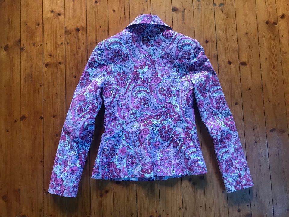 ☀️ SANDRO FERRONE ☀️ ausdruckstarker Blazer Pink/Weiß-98% Cotton in Mechernich