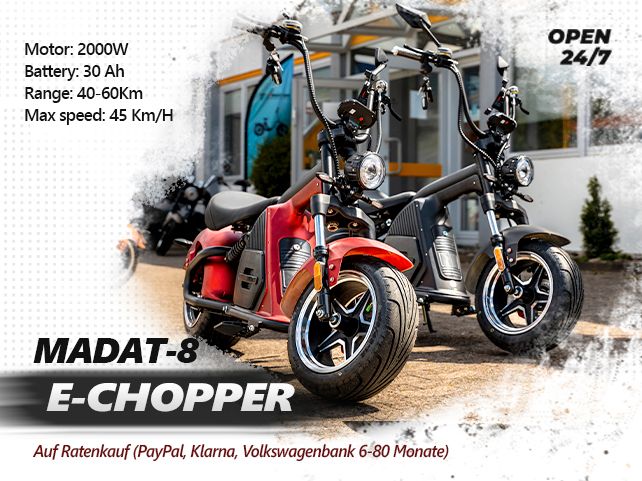 MADAT 8 E-ROLLER Motorroller 30AH 60KM/H mit SUPER BONUS in Bielefeld