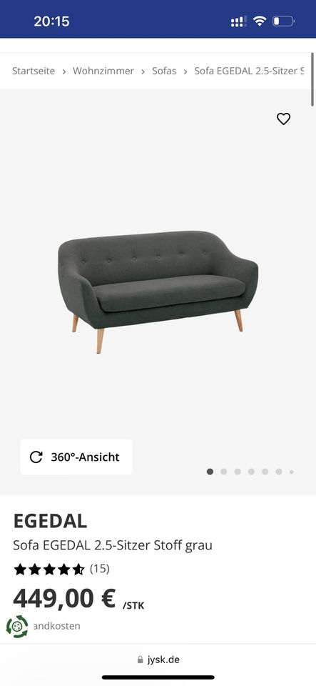 Sofa from JYSK in Berlin