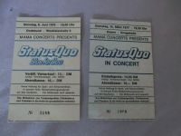 Status Quo 2 alte Konzertkarten/Tickets 1976 und 1977 Bochum - Bochum-Wattenscheid Vorschau