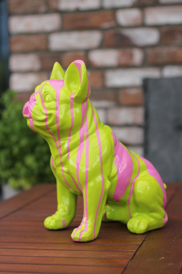 Design Figur Französische Bulldogge Deko Haus Garten Hund Statue in  Niedersachsen - Lingen (Ems)