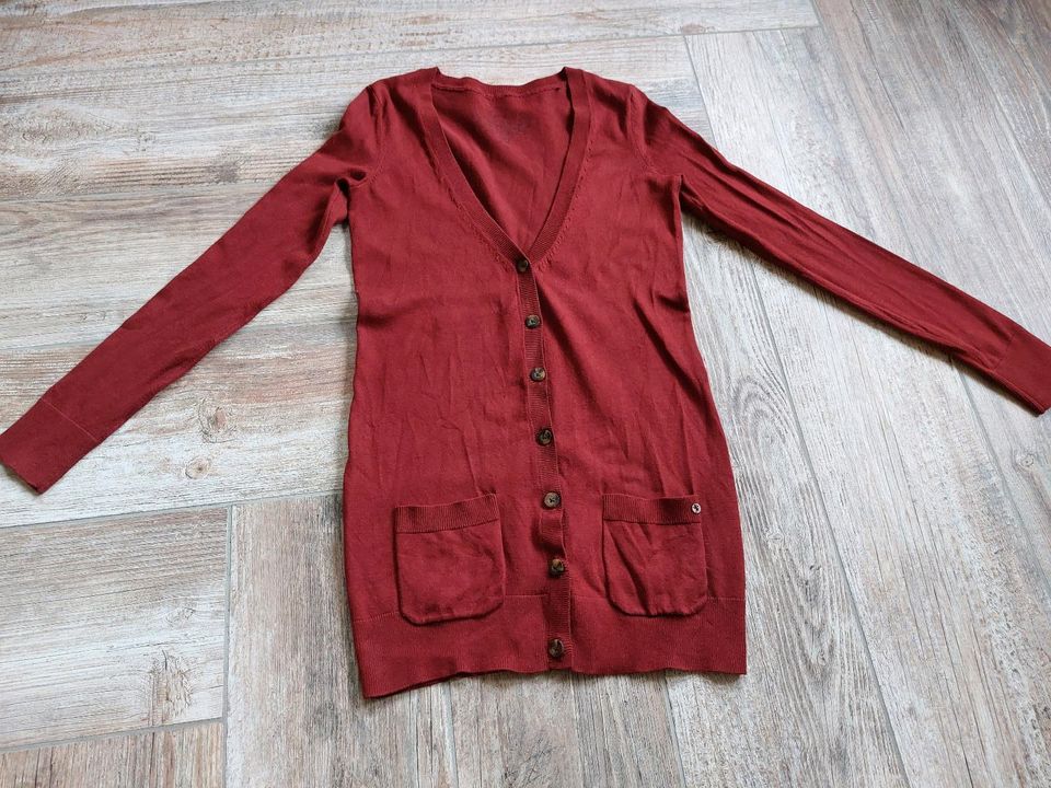 Edc Esprit S Cardigan Strickjacke Rot bordeaux rost in Neukirchen-Balbini