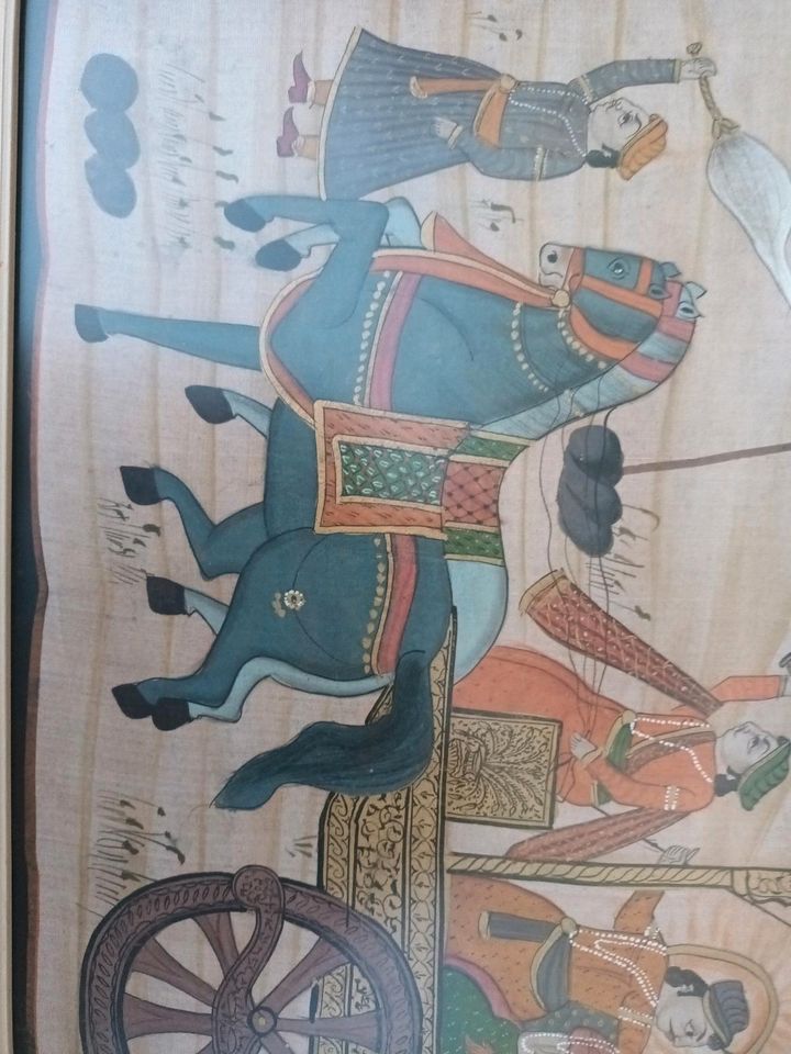 Gemälde Stoffmalerei antik Indien?Persien? in Berlin