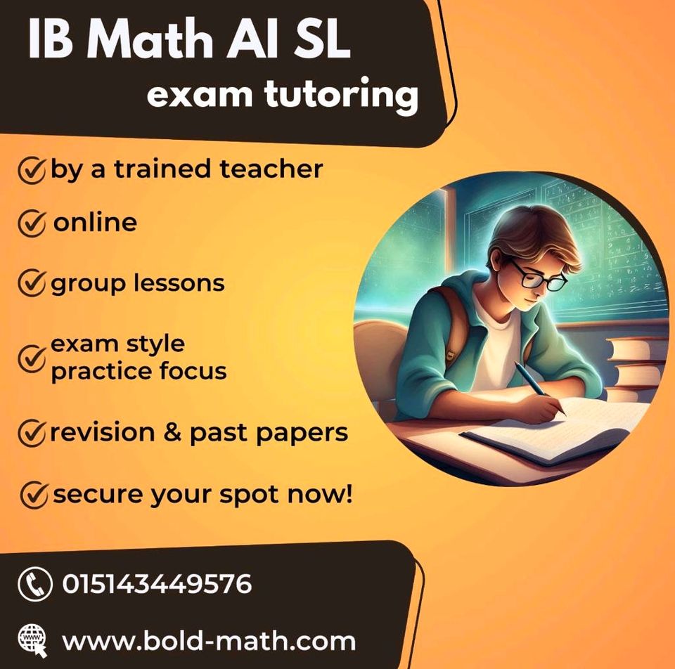 Math IB AI SL exam tutoring in Düsseldorf