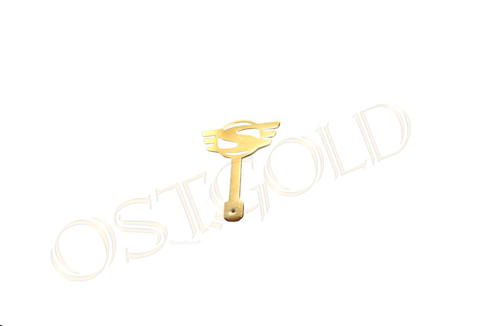 ♛Simson S51 S70 Schwalbe Enduro Zündschlüssel 24Kt vergoldet Gold in Müglitztal