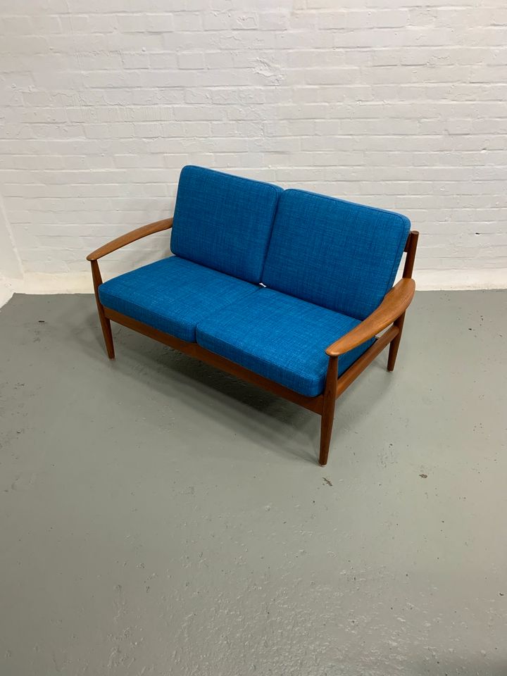 ◤ Sofa daybed grete Jalk Cado Vintage Teakholz Couch Zweisitzer Sessel Stuhl Teak mid Century Dänisch 50er 70er 60er Danish Retro Sitz Hocker Polster neu France son in Berlin