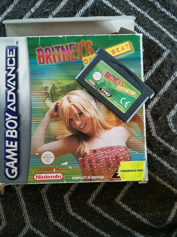 Gameboy game boy advance Spiele Spiel Britney Power rangers Box c in Zeilarn