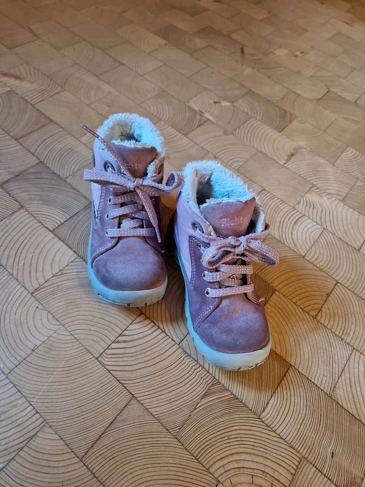 Winterschuhe/Boots von Richter, rosa, gefüttert, Größe 25 in Bamberg