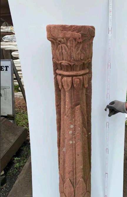 Steinskulptur Garten Deko historische antike alte Stein Säule in Essen