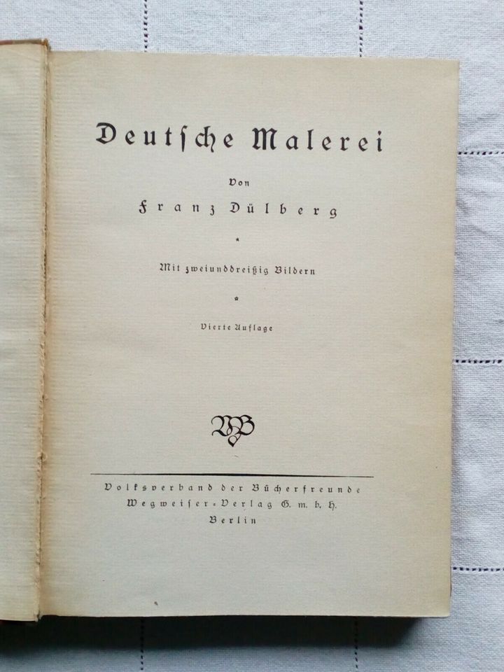 Buchreihe von 1920, Deutsche Kunst, zwei Bände in Neckargemünd
