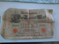 1000 Reichsmark Schein 21.4.1910 roter Stempel 1 Reichsmark Brandenburg - Pritzwalk Vorschau