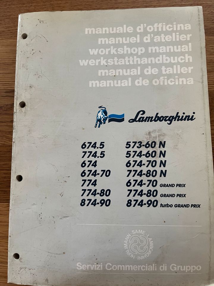 Lamborghini Schlepper Werkstatthandbuch in Böbing