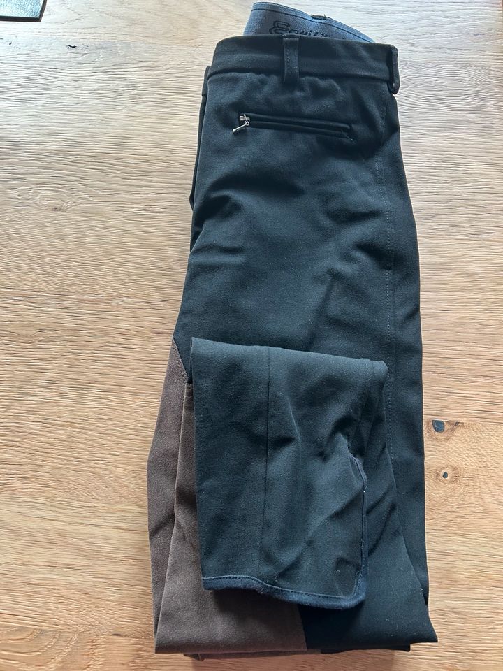 Reithose Equlilibre Damen Vollbesatz schwarz / braun Gr 42 in Berchtesgaden