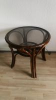 Rattan Tisch 60 cm Glasplatte Nordrhein-Westfalen - Mülheim (Ruhr) Vorschau