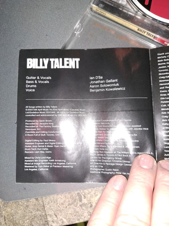 CD Billy Talent Atlantic in Berlin