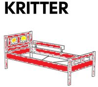 IKEA Kritter Kinderbett rot Nordrhein-Westfalen - Solingen Vorschau