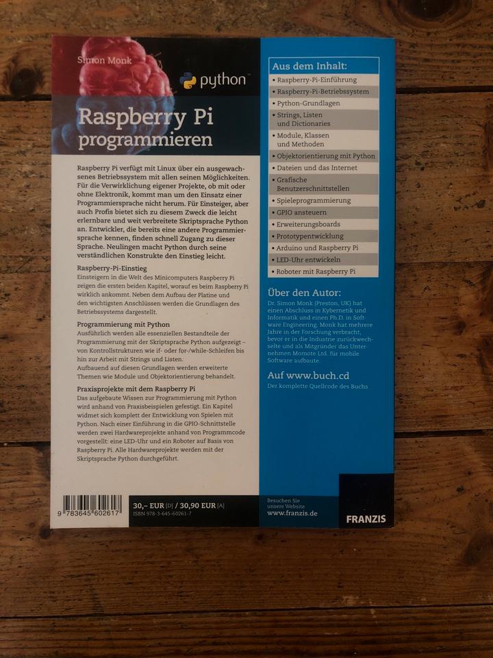 Raspberry Pi programmieren Simon Monk Python in Bad Ditzenbach