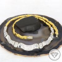 M*203103 Wert 5.630,- Zirkonia Collier Kette 750 Gold 18 KT XXYY Essen - Karnap Vorschau