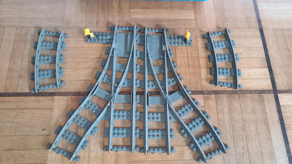 Lego System 4531 Weichen Set inkl OVP 9 V Eisenbahn  90er Jahre in Rottweil