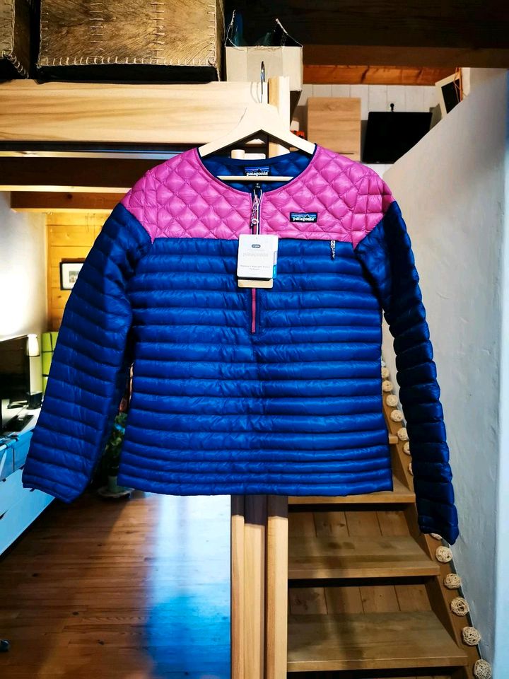 Patagonia Alplight Down Daunen Pullover Damen blau rosa M in Traunstein