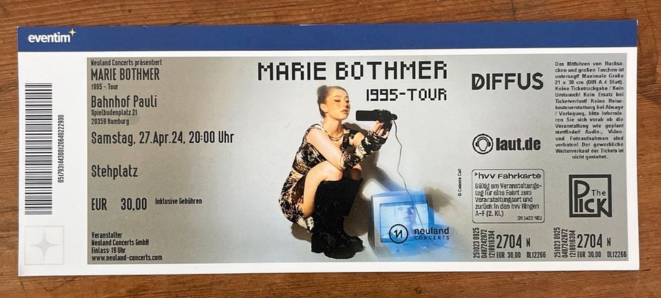 Marie Bothmer Hamburg Ticket in Hamburg