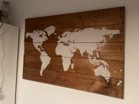 Bild Holz Leinwand Weltkarte diy Walle - Handelshäfen Vorschau
