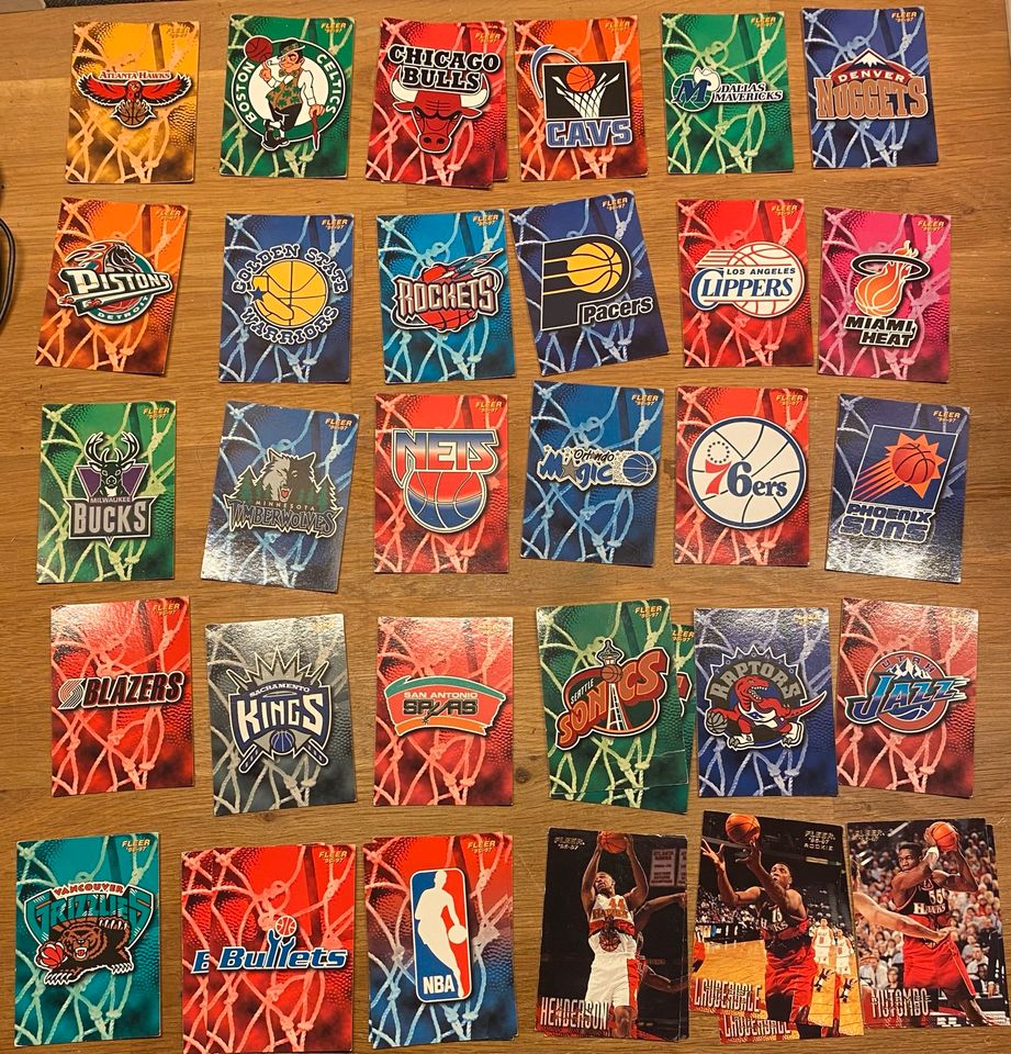 Sammelkarten NBA Fleer 96-97 in Westerdeichstrich